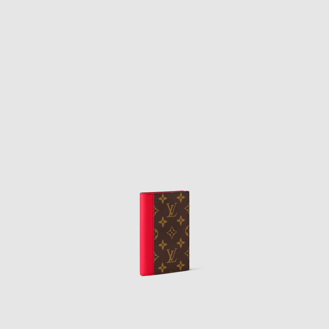 Ví Louis Vuitton Couverture Passeport Monogram Macassar Nữ Đỏ